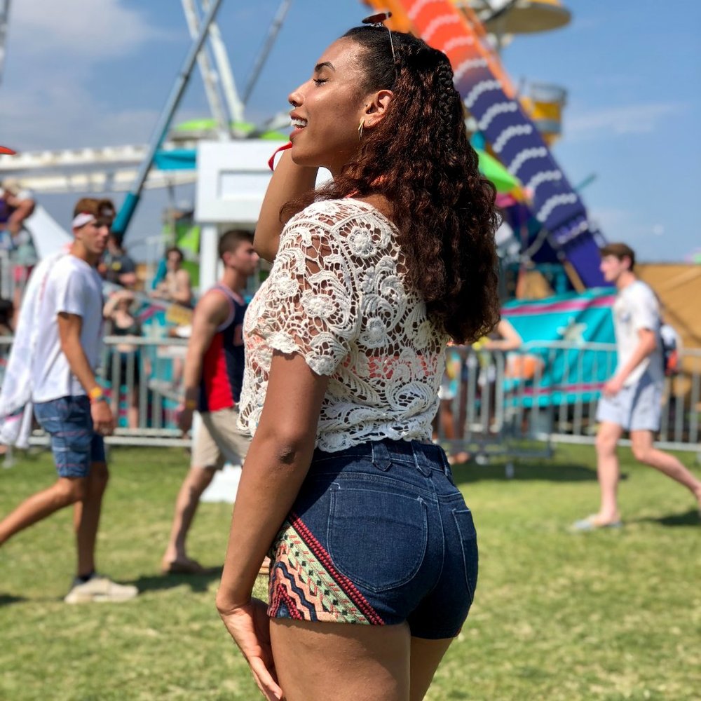 BDG Urban Outfitters Embroidered Denim Shorts